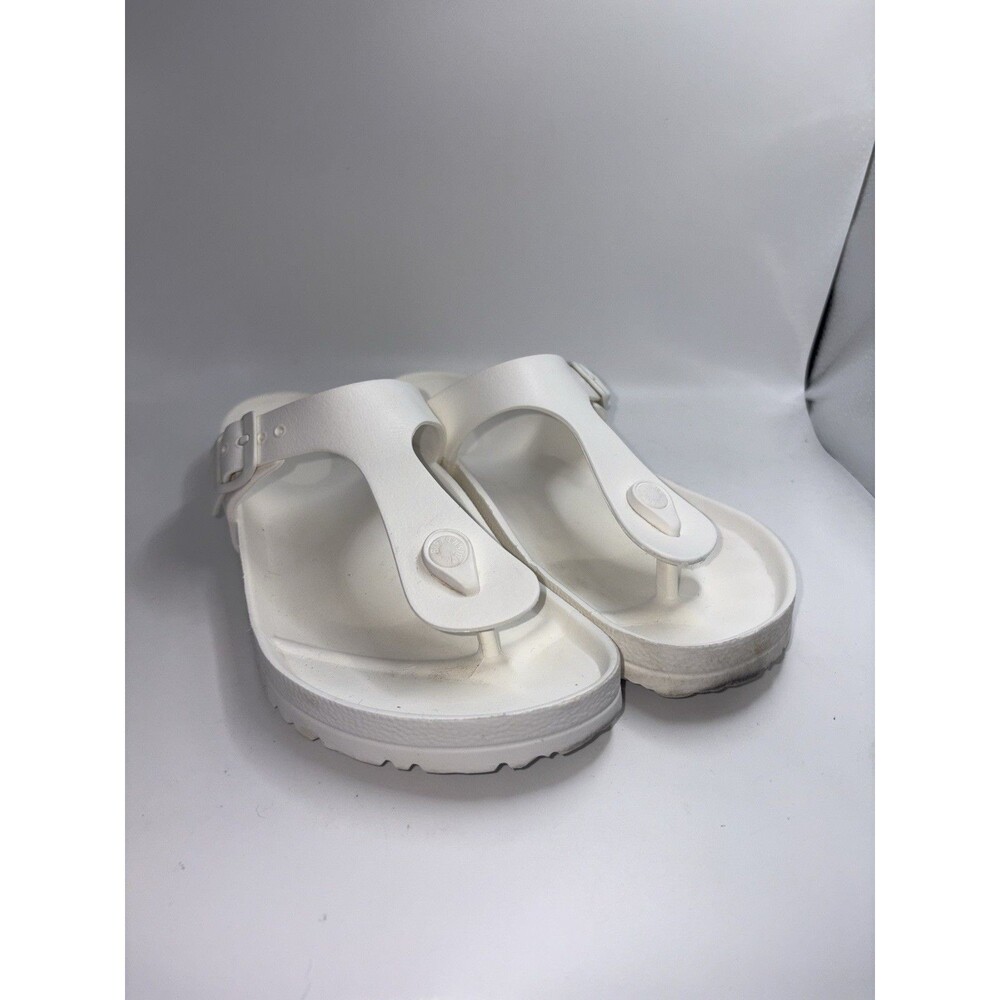 Birkenstock Gizeh EVA Sandals White Thong  Womens Size US 10/EU 41 Excellent